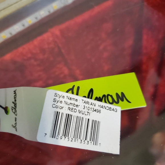 NWT  Sam Edelman Iron Tarian Handbag Gold-Red - Picture 3 of 6